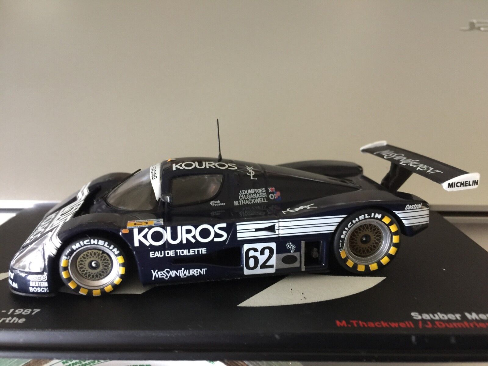1987 SAUBER-MERCEDES C9 LE MANS 24 HOURS - THACKWELL 1987 SAUBER-MERCEDES C9 LE MANS 24 HOURS - THACKWELL