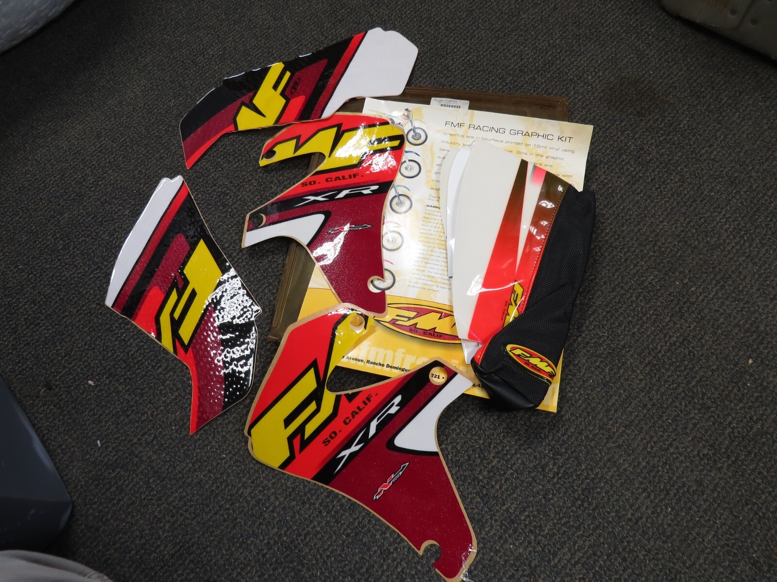 ntm♡ NOS FMF Graphic Kit / Seat Cover Fits: Honda 00-02 XR650R