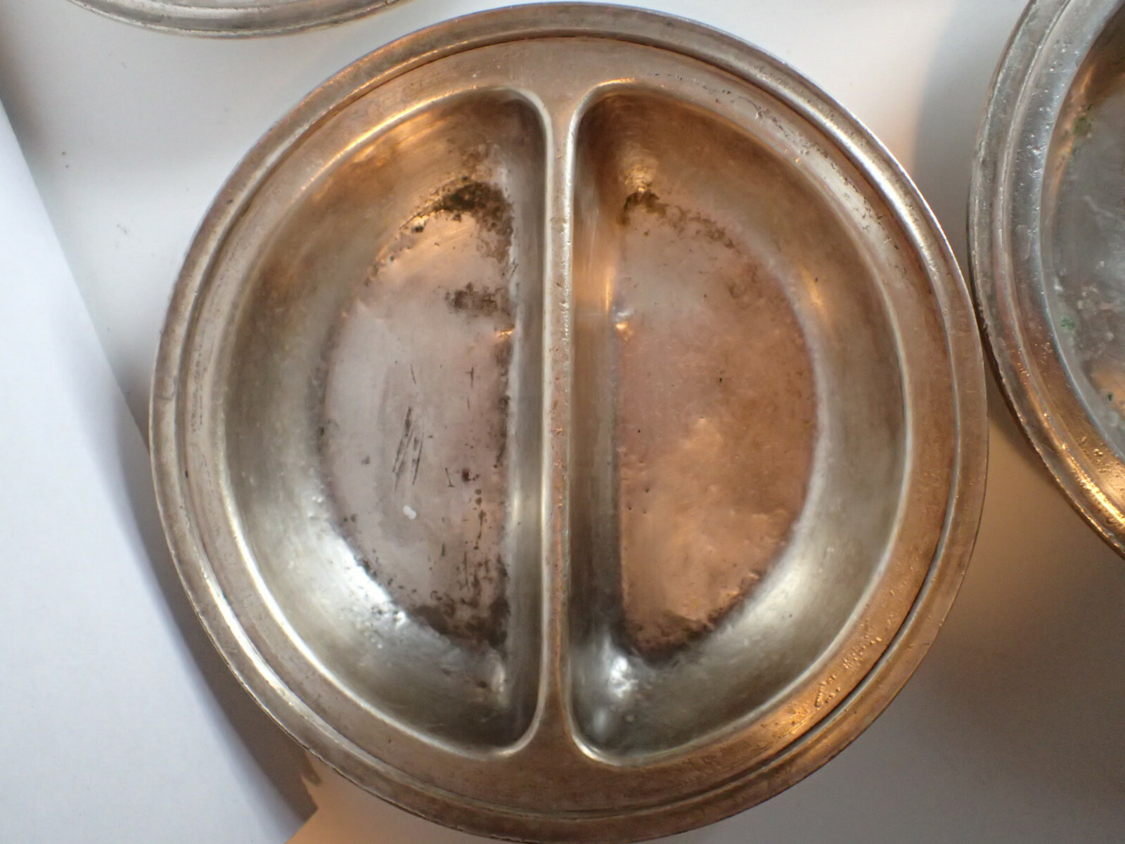 LOT Vtg International Silver Co soldered silverplate bowl Methodist Hospital WWI