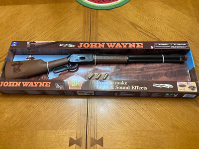 Rare NewRay John Wayne Electronic Toy Gun New In Package Lights & Sounds