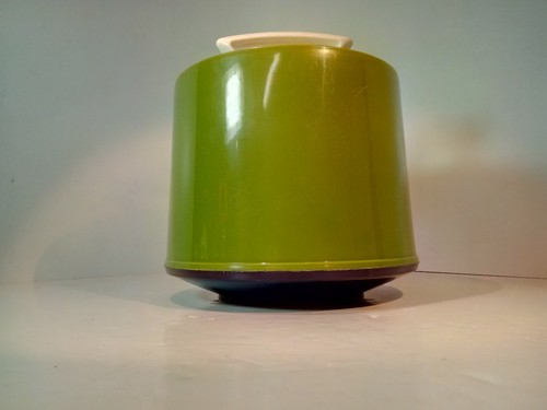 Vintage Pre-owned Disk-Go-Case wHandle 45 Album Record Carrying Case Olive Green