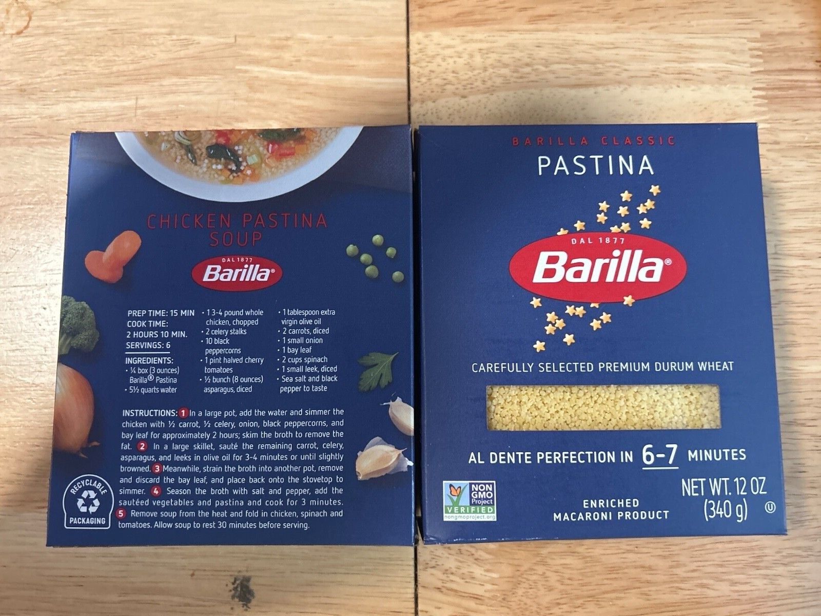 New BARILLA Pastina Pasta 1-12 OZ. Box Expiration Date 08/01 New BARILLA Pastina Pasta 1-12 OZ. Box Expiration Date 08/01