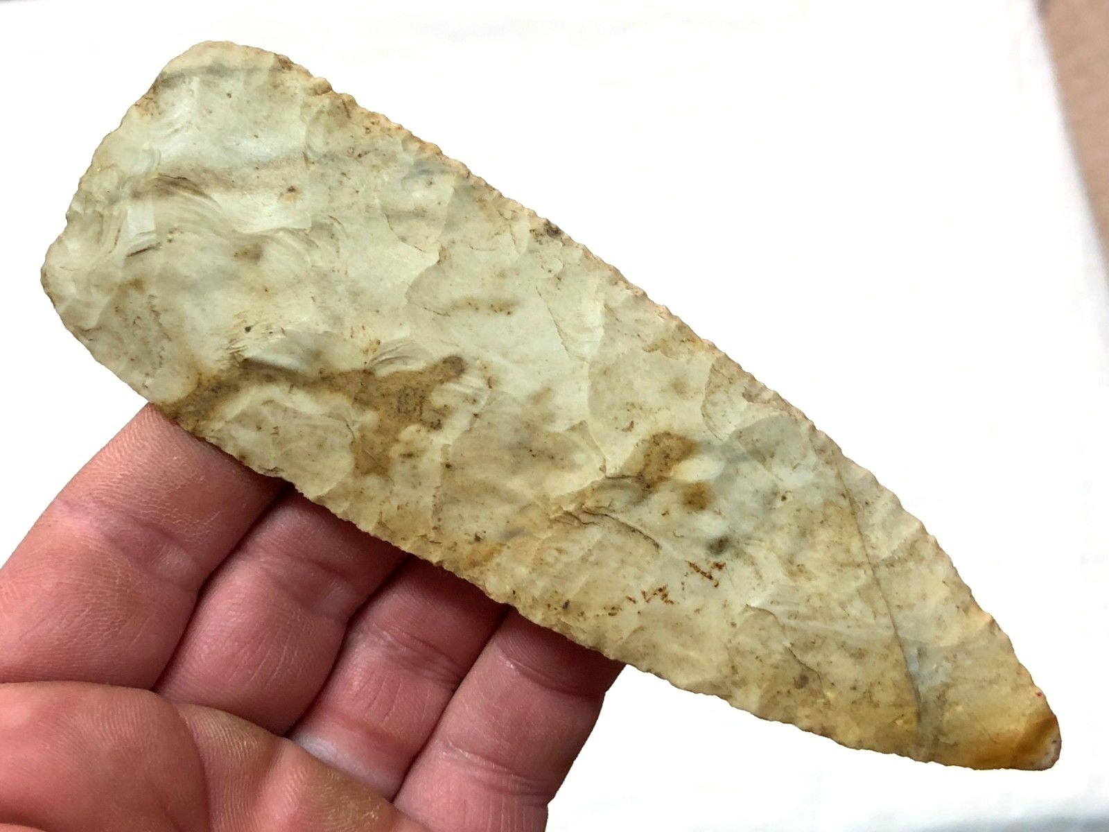 EXCEPTIONAL STANFIELD BLADE TAZEWELL CO., IL. AUTHENTIC ARROWHEAD ARTIFACT LM3