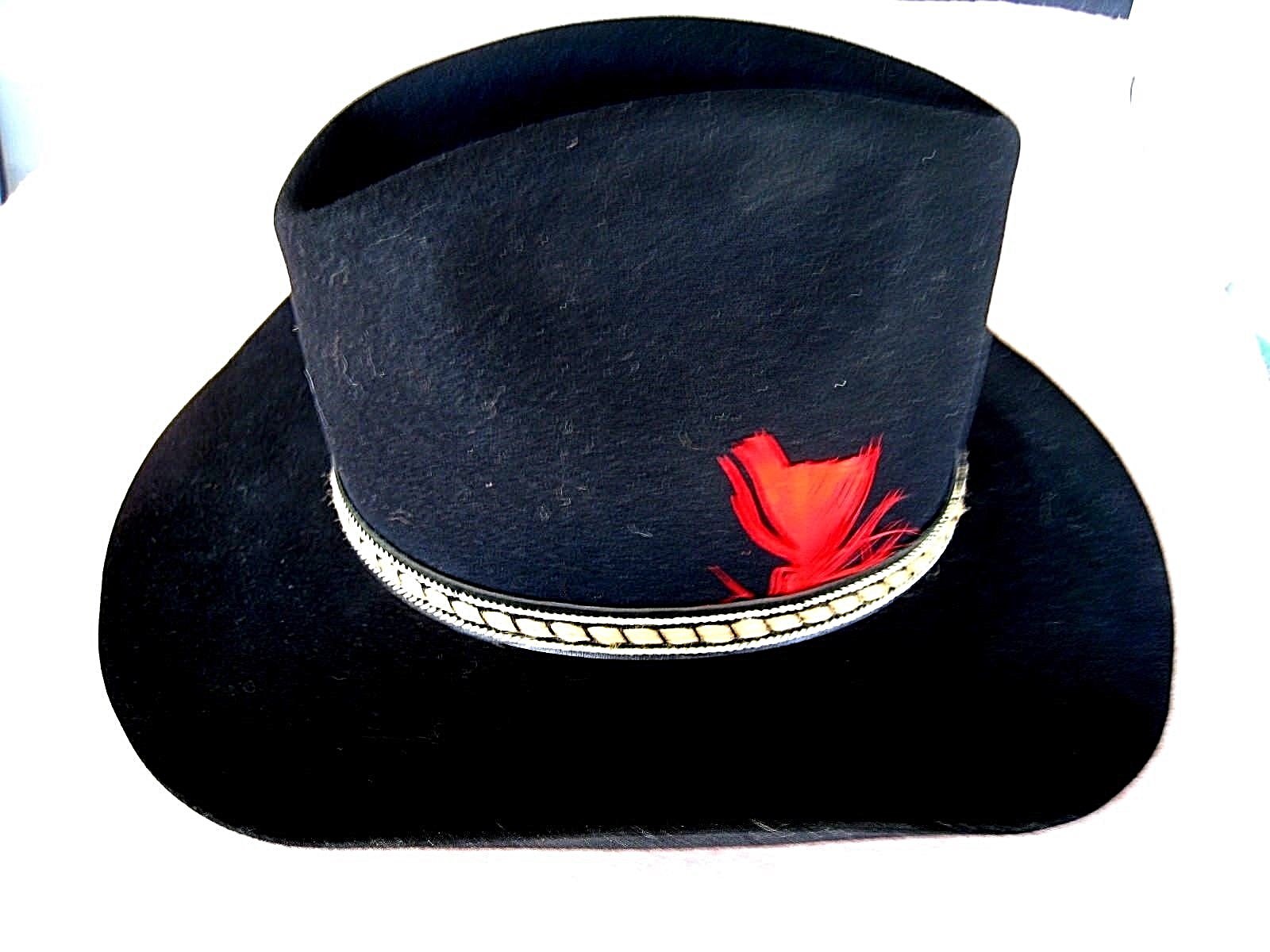 Mens Western Hat.......Black....7 3/8