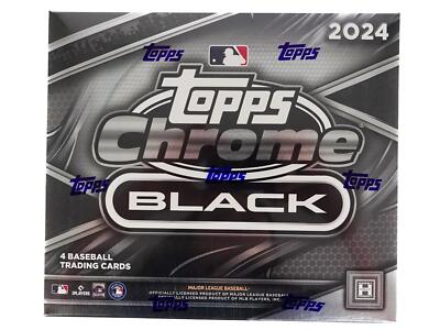 2024 TOPPS CHROME BLACK BASEBALL HOBBY BOX