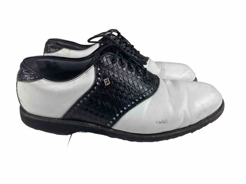 Footjoy Classics Dry Premiere Mens 11 Golf Shoes White Black