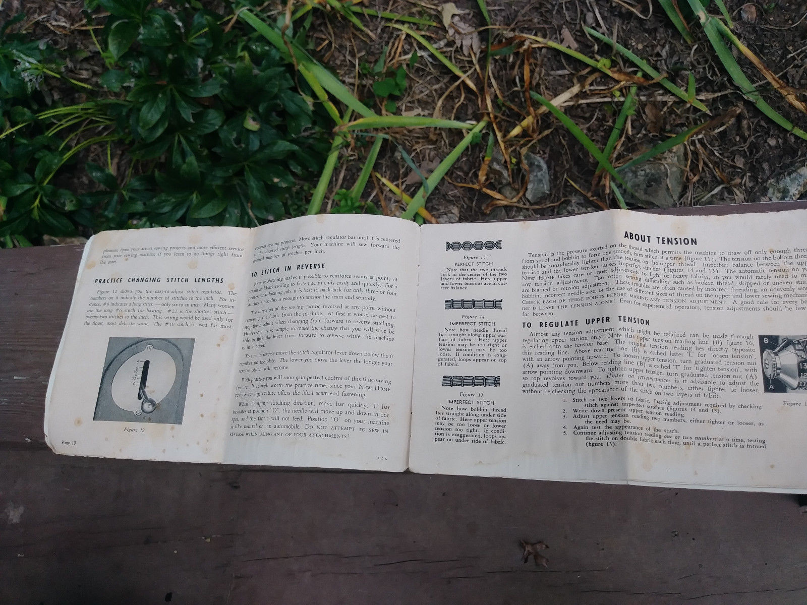 VINTAGE MANUAL FOR A MODEL LLC NEW HOME  LIGHT RUNNING SEWING MACHINE