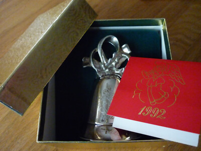 REDUCED! Vtg Kirk Stieff 1992 Silver Plate Musical Bell ''Joy to the World'' w/COA