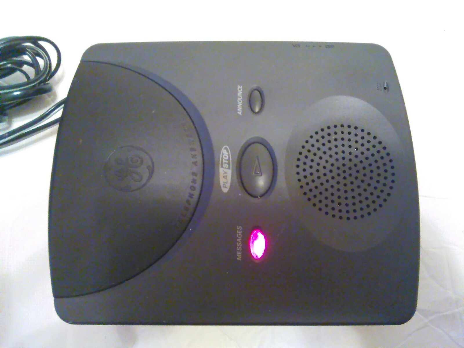 General Electric GE Answering Machine System Single Cassette 2-9801C 1996 EUC