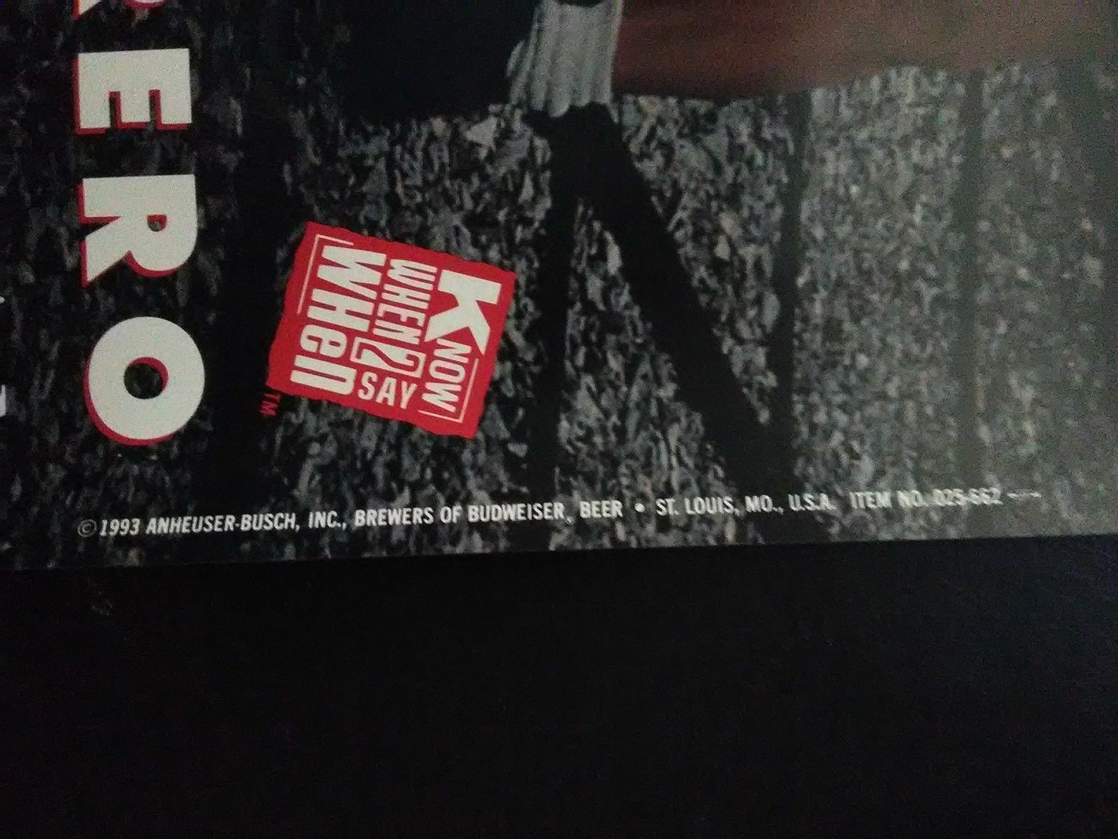 Budweiser Indy car racing Poster Bernstein And Guerrero vintage collectable 1993