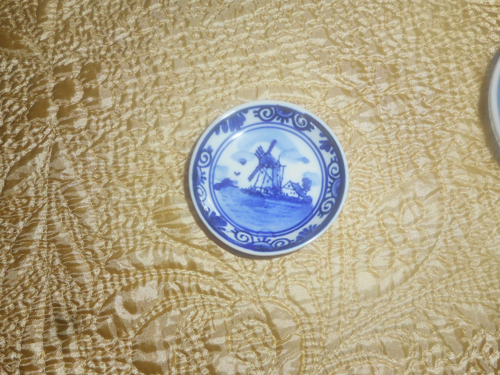 3 DELFT MINI PLATES HAND PAINTED DELFTS BLUE 2- 2/14