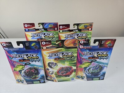 LOT 5 NEW NIB BEYBLADE BURST QUAD DRIVE Hasbro Ambush, Cyclone, Hydra, Vanish +