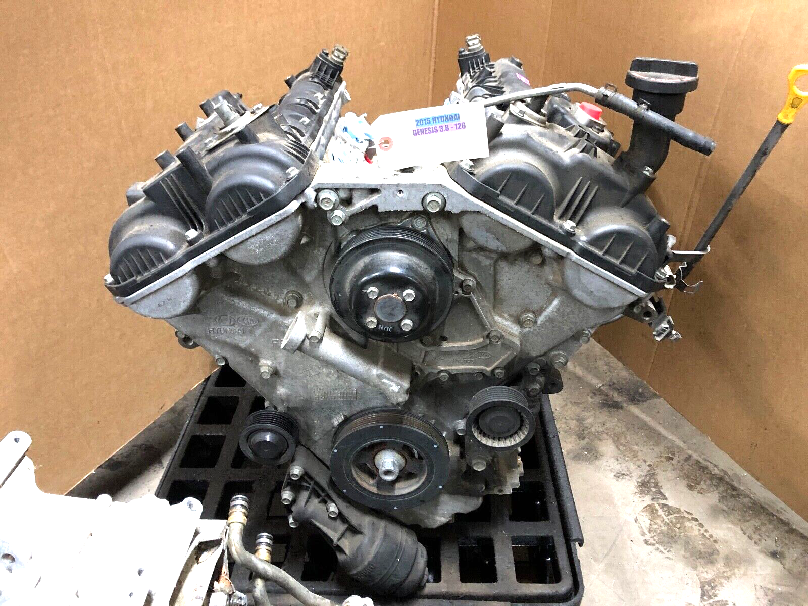Tipo×3ENGINEエンジン×9GENROQ×17carGRAPHIC×13 2015-2017 Hyundai Genesis AWD 3.8L V6 Engine Long Block
