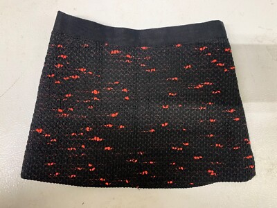 Milly Minis Girl's Tweed Style Mini Skirt Size 4 Adjustable Waist Made USA i845