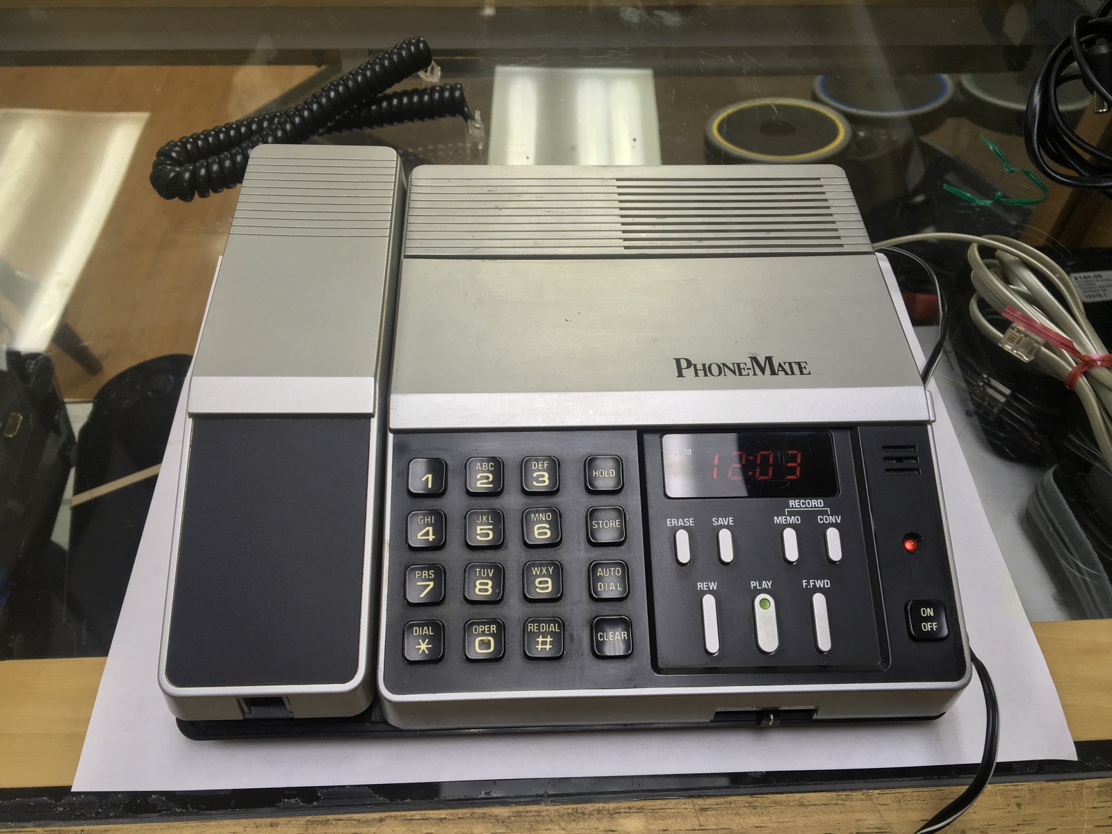 Answering machine speed up. Answering machine.
