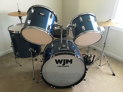 WJM Percussion drum kit with Gibraltar PDP Double Bass Pedal & Zildjian Hi-Hats
