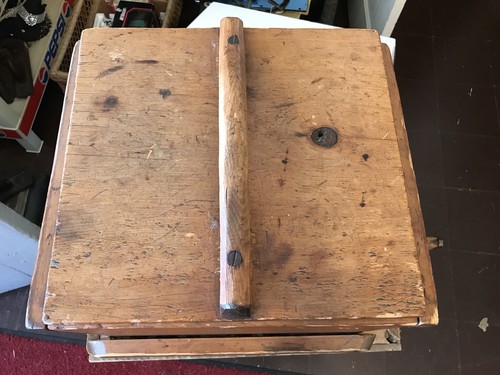 ANTIQUE WOOD HAND CRANK BUTTER CHURN 13