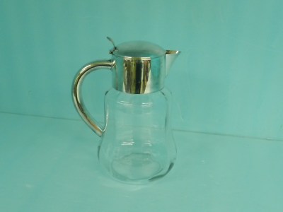 Gorgeous! VTG.PRE WAR GERMANY ASCI SILVER-PLATED&CRYSTAL PITCHER~Wonderful Cond!