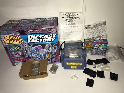 Vintage Toymax Metal Molder Die Cast Factory (AS IS) w/ Molds & Refills RARE