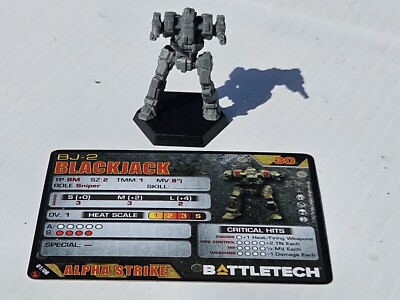 Blackjack Battletech miniature USED loose Catalyst Game Labs BJ-1 BJ-2 resin