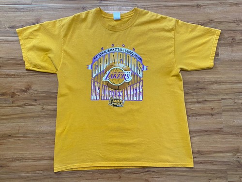 LA 美品　2000 NBA Champions Tシャツ L レア古着　格安 Vintage LA Lakers 2000 NBA Finals Championship Ring T-Shirt