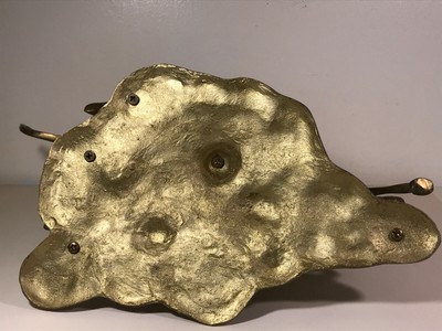 Vintage Lrg Brass Wild Horses Sculpture Statues