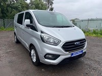 FORD TRANSIT CUSTOM 2.0 EcoBlue 130PS L2H1 DOUBLE CAB LIMITED 2021 21 REG £13995