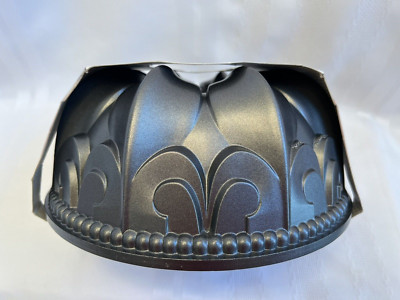 NEW NWT Nordic Ware Fleur de lis bundt cake pan, platinum series, made in USA