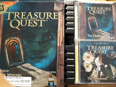 TREASURE QUEST. SIRIUS CD PC Game 1996. Open box, CDs sealed, complete