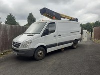 2012 12 MERCEDES SPRINTER 513 MWB CHERRY PICKER 36LF VERSALIFT EX BT + VAT