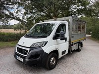 2019 Peugeot Boxer 2.0 BlueHDi caged tipper 102k euro 6 finance available ducato