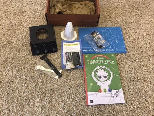 Kiwi Co KiwiCo Tinker Crate Make Your Own Color Mixing LED Crystal NEW