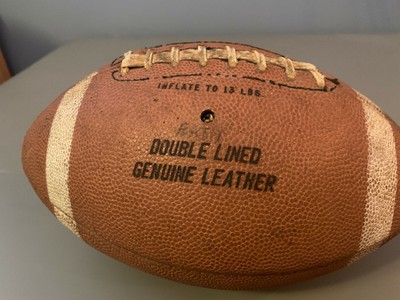 VINTAGE Johnny Unitas SPALDING #364 Double Lined Genuine Leather Football