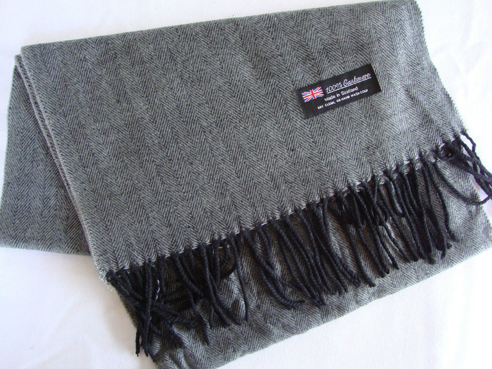 Cashmere Herringbone Scarves & Wraps for Women