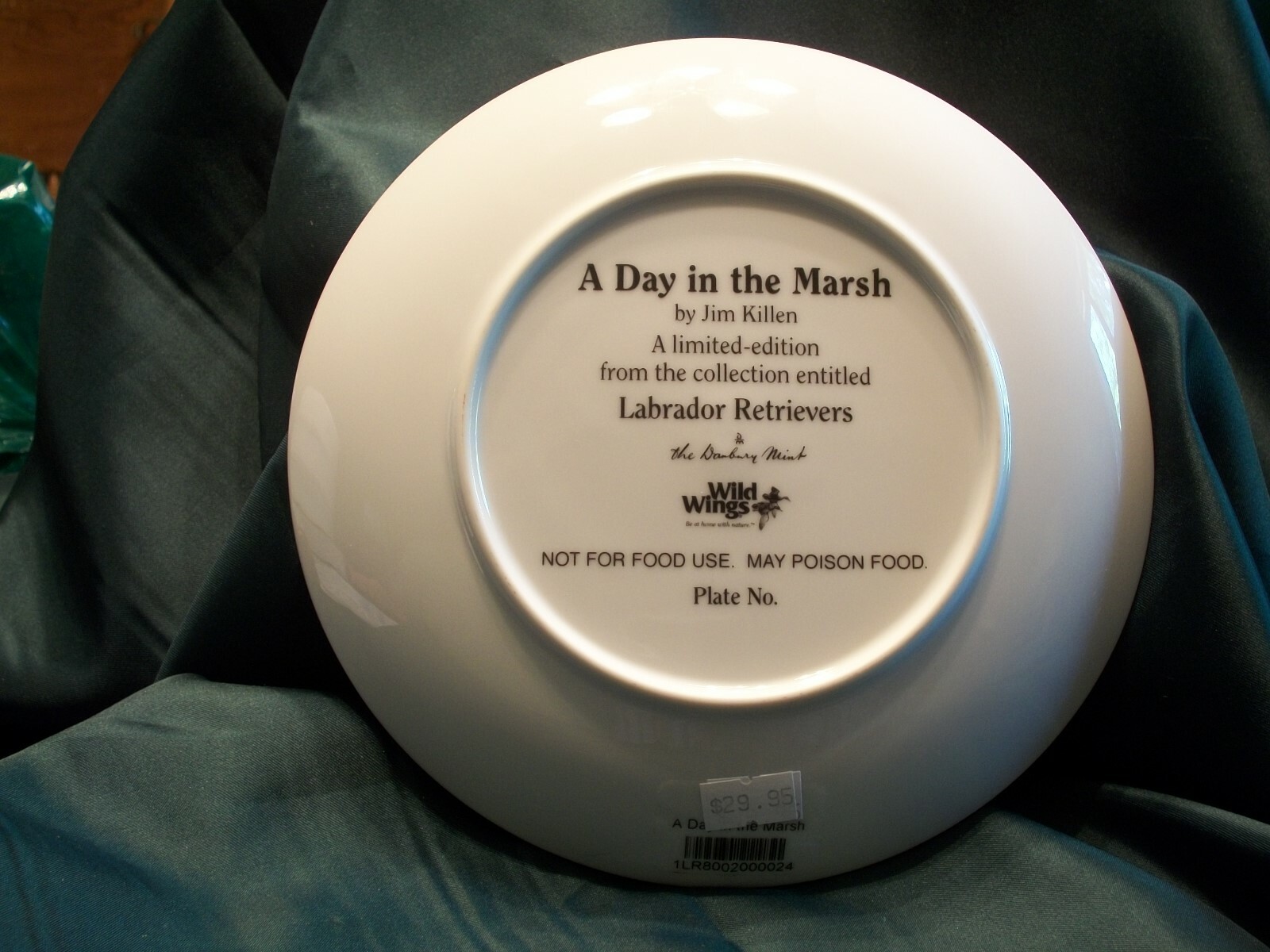 Wild Wings Plate Labador Retrievers  By Jim Killen  Day in the Marsh