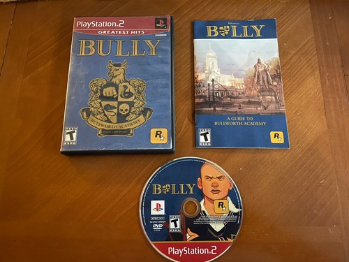 BULLY (2006 Sony PlayStation 2 PS2) with Manual NO MAP Black