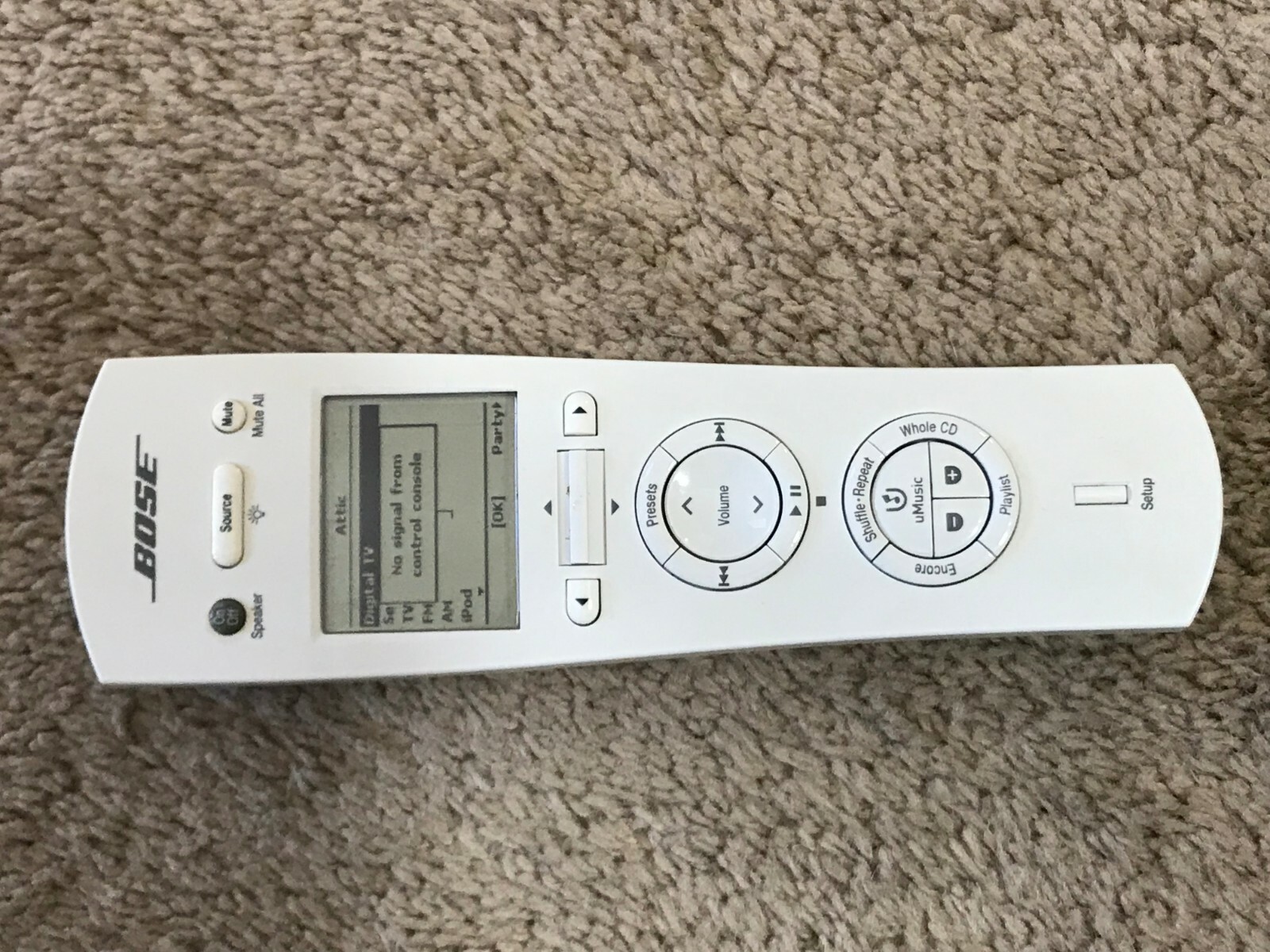 BOSE PERSONAL MUSIC CENTER III REMOTE-PMCIII Lifestyle V35, V25 135 RCPCMIII-27