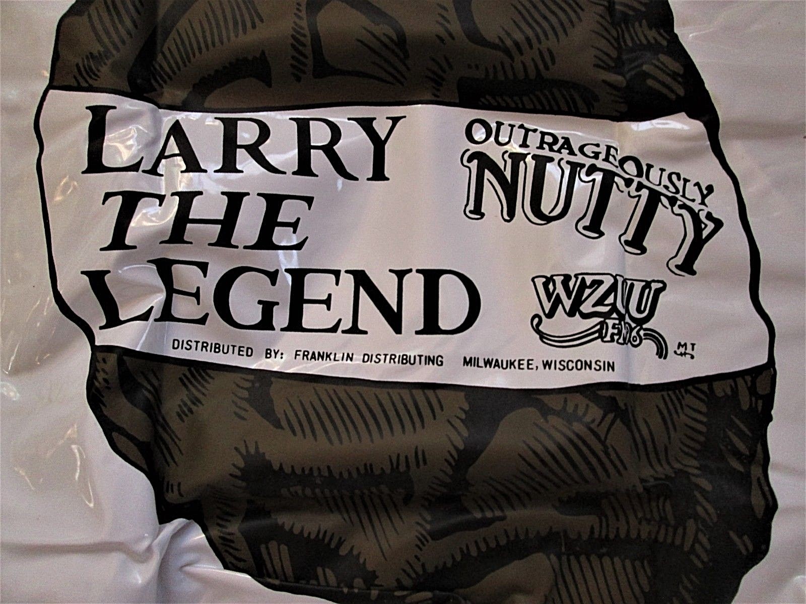 Vtg LARRY the LEGEND Milwaukee Radio Personality WZUU Promo Bop Bag Inflatable