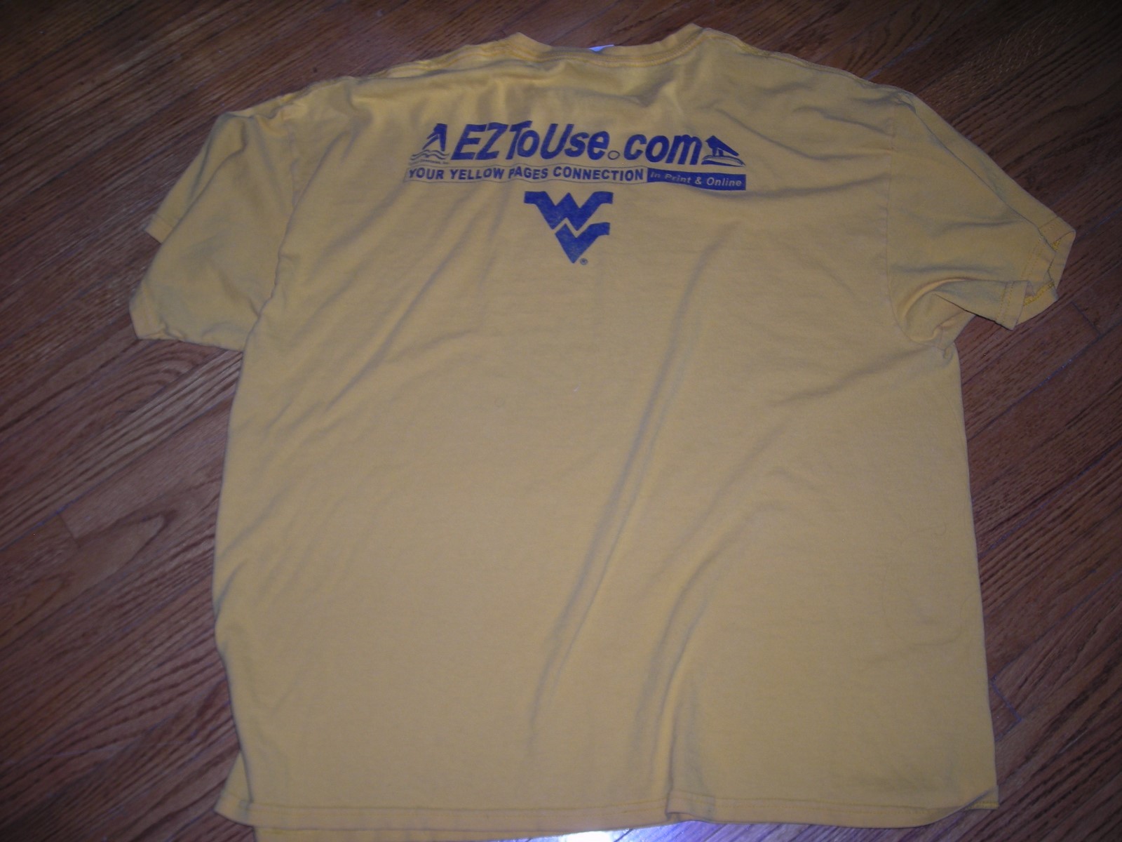 NCAA, West Virginia Mountaineers, vintage team logo tee, old mascot, adult XL, v