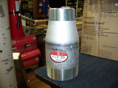 C&C 4'' X 3'' STD Swage Nipple 9 1/4'' L Threaded Both Ends A106B New