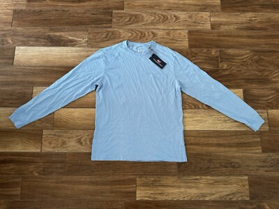 NEW WITH TAGS Men s Vineyard Vines Blue Long Sleeve T-Shirt Small Pocket Shirt