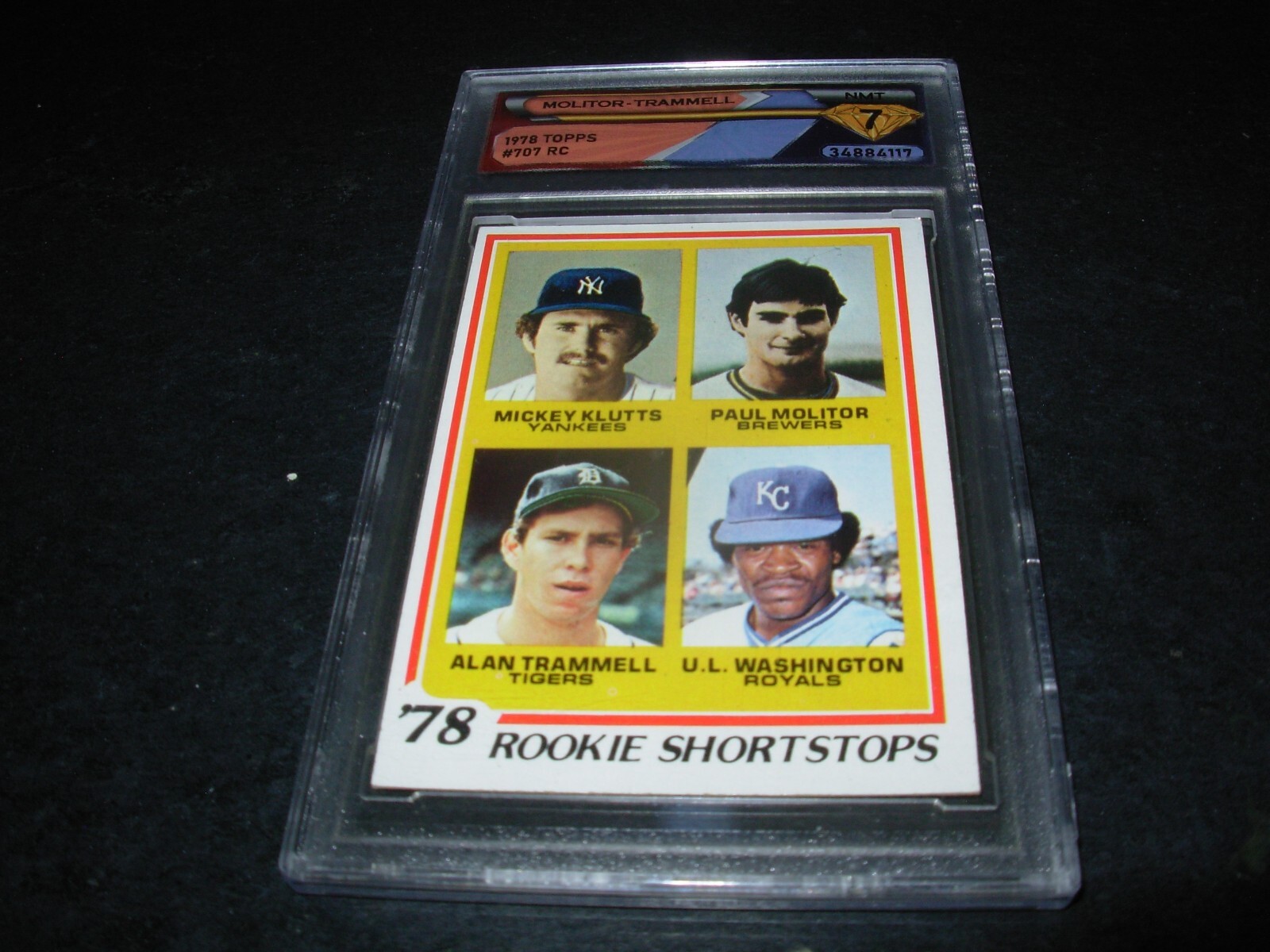 その他 1978 Topps Rookie Shortstops PSA8 1978 Topps Baseball #707 Rookie Shortstops Graded DSG NM 7
