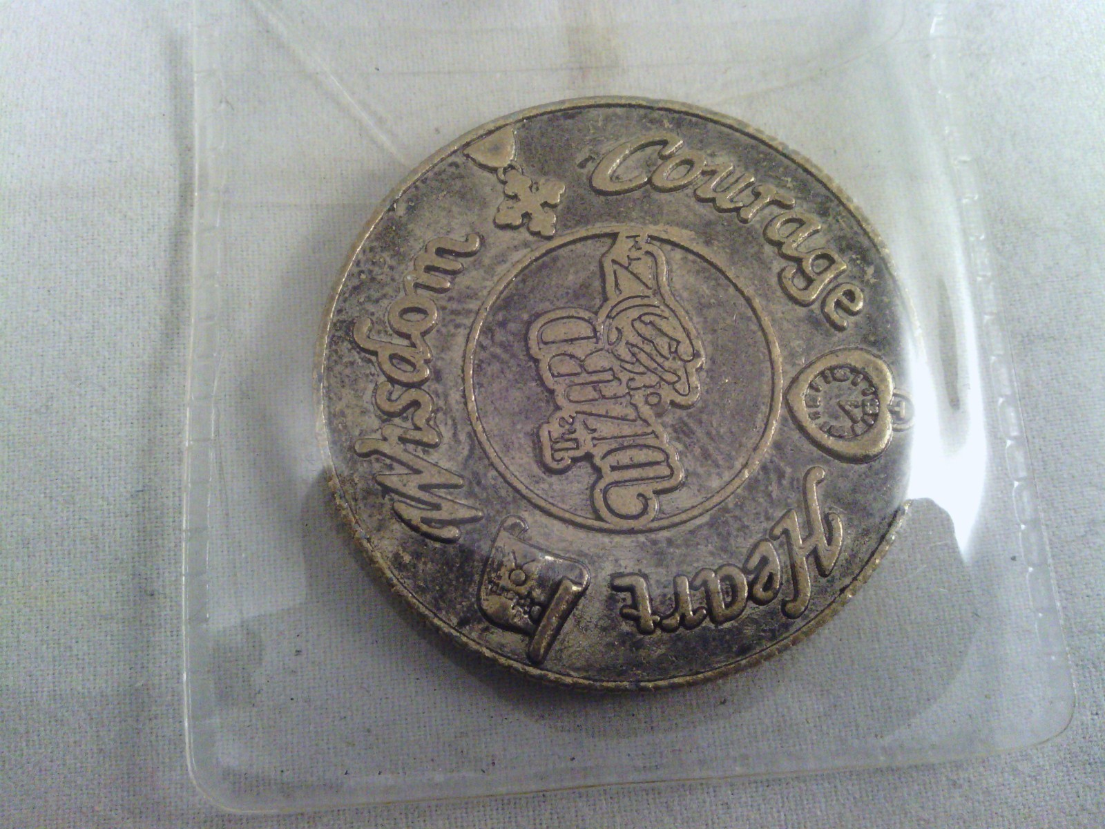 Wizard of Oz Train ride Lanyard with Maritoriuos Service award coin. Green