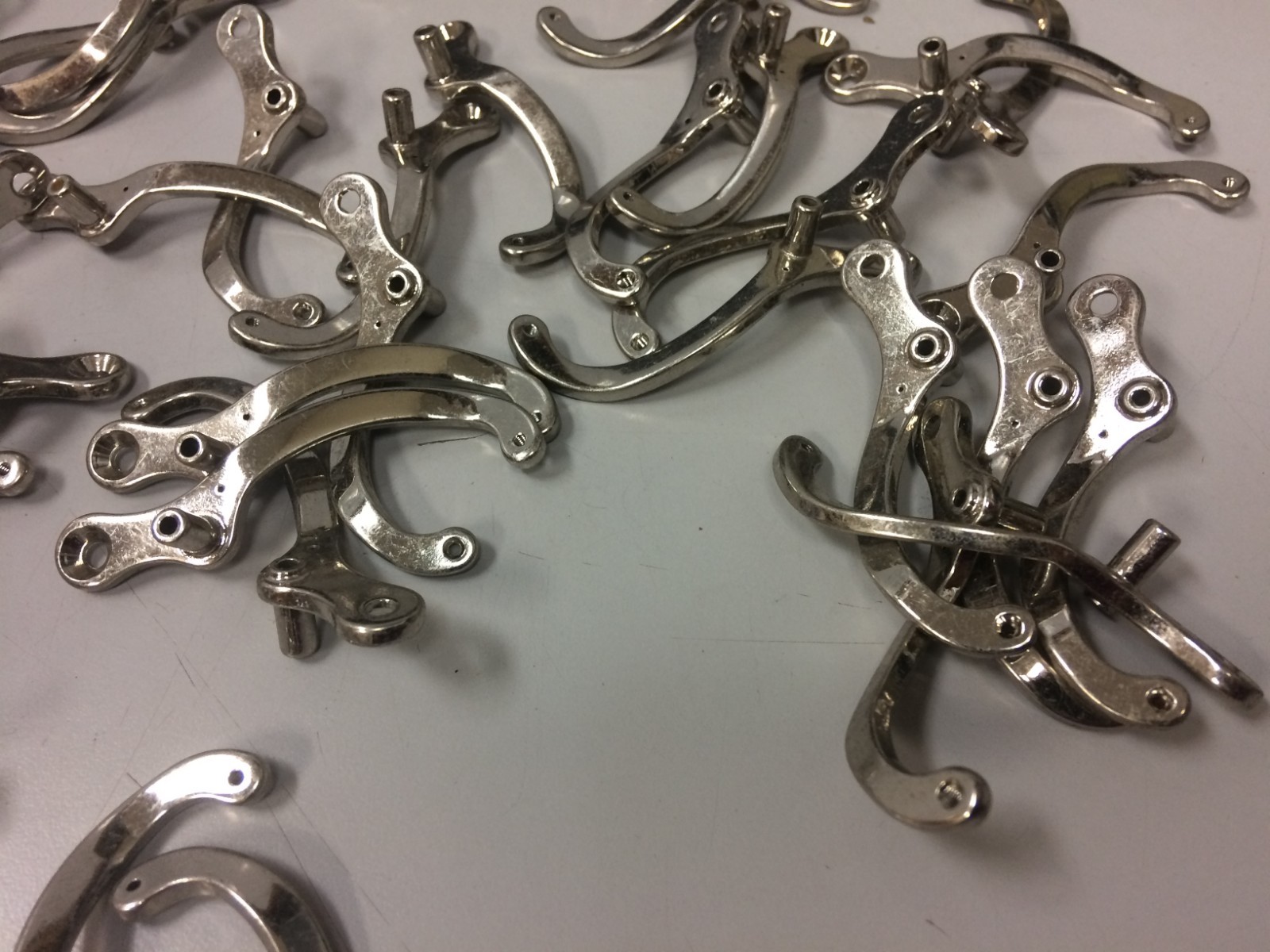 Lot of Brass Instrument Rotary Linkage Arms for Parts, Repair, or Art Endeavor