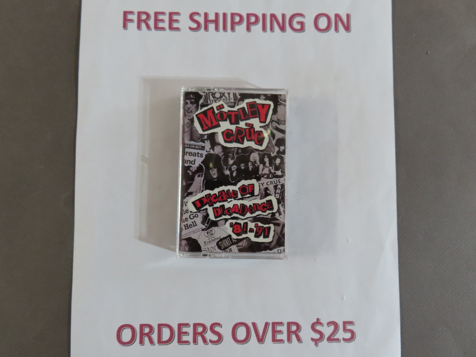 Language:MOTLEY CRUE DECADE OF DECADENCE G/H "LIVE WIRE":$1 and UP 80s 90s METAL Buy $25 get free shipping CASSETTE TAPES BUILD YOUR LOT