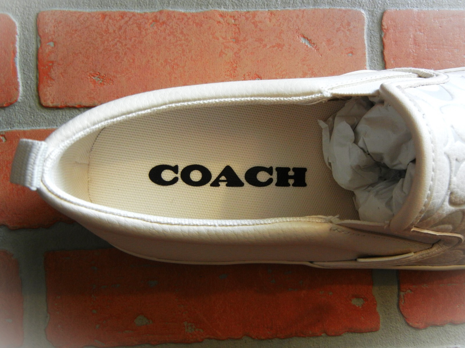 Pre-owned Coach Skate Chalk White Pebble 1$t Sneakers Ca283 Sold Out $exy Solemate Shoe