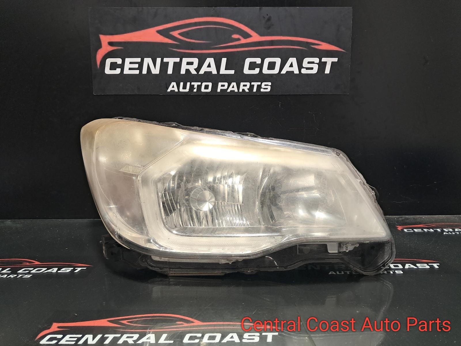 2014 Subaru Forester LEFT HEADLAMP SJ XENON TYPE CHROME INSERT 12/12-01/16 12 13 1 image 2