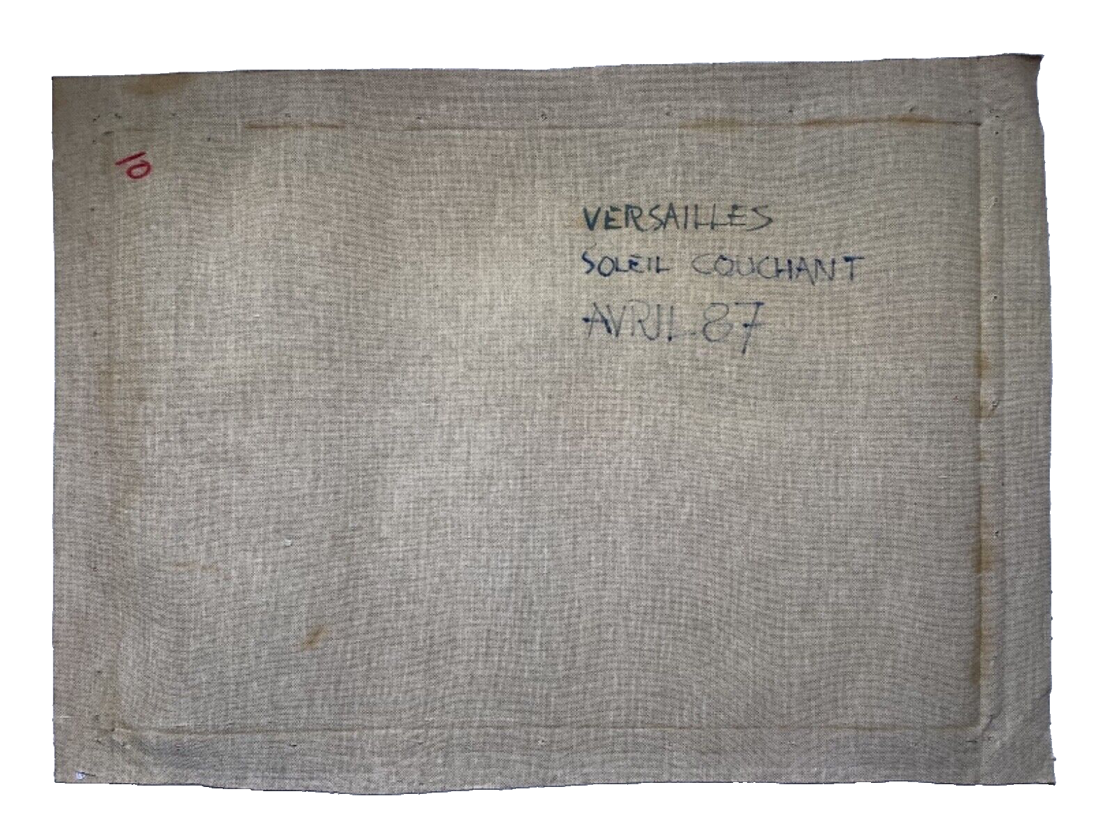 French PostImpressionism Castle of Versailles in the sunset Oil painting