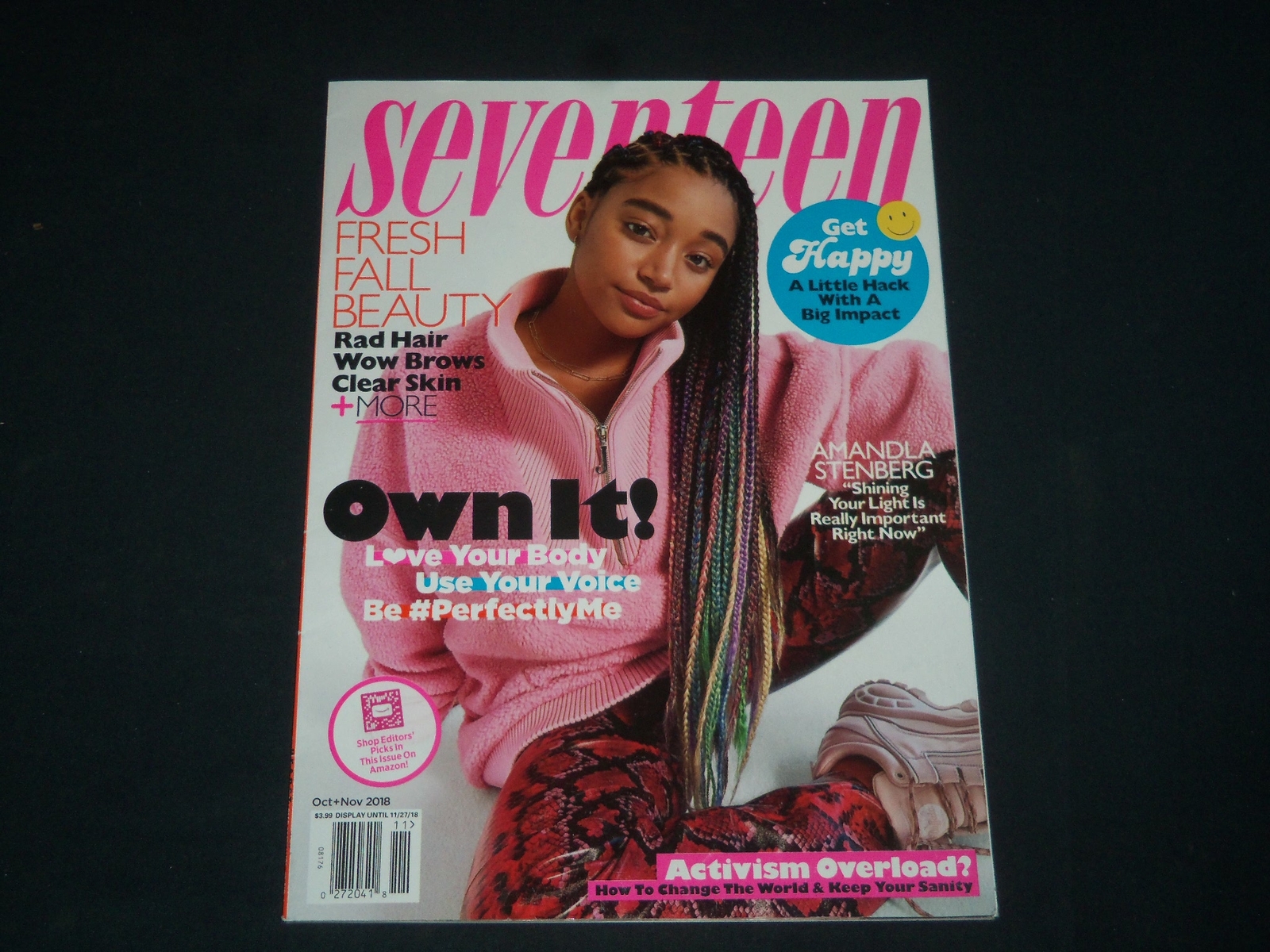 2018 OCT/NOV SEVENTEEN MAGAZINE - AMANDLA SENBERG COVER - FASHION