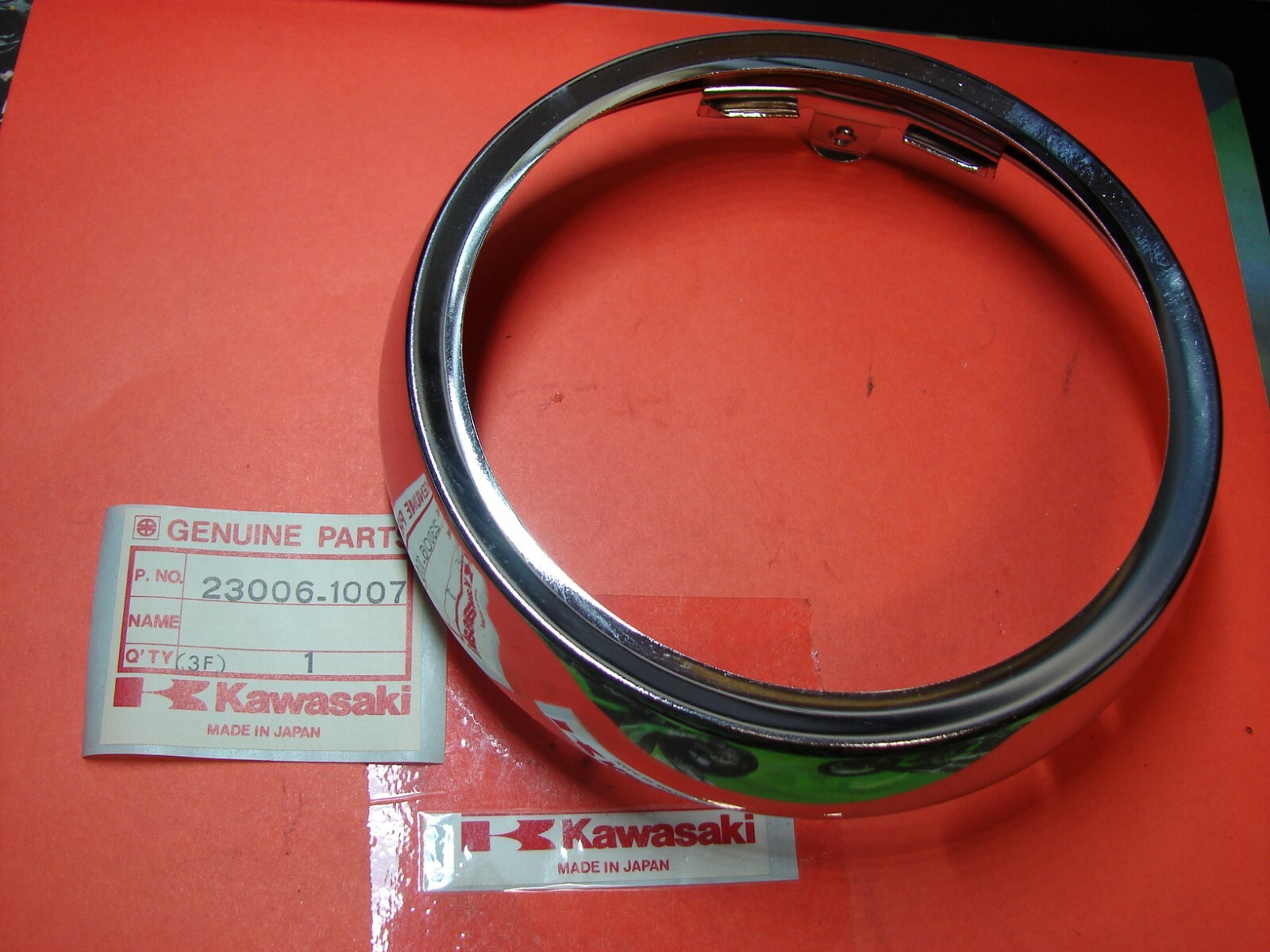 Kawasaki NOS. ATV KLT250-C1, C2 C3 , RIM LAMP ,Part Number 23006-1007 Kawasaki NOS. ATV KLT250-C1, C2 C3 , RIM LAMP ,Part Number 23006-1007